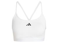 adidas Women's AeroReact Training 3Stripes Bra, White, XL