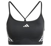 adidas AeroReact Light Support Training Sports Bra Womens XS 4-6 Black/White