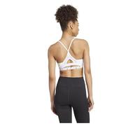adidas Women's AeroReact Training Bra, White, S
