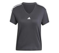 adidas Women's AEROREADY Train Essentials 3-Stripes V-Neck T-Shirt, Black, S