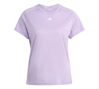adidas Women's AEROREADY Train Essentials Minimal Branding Crewneck Tee, Powder Plum/White, XL