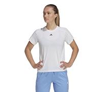 adidas Womens Train Essentials Minimal Branding Crew Neck T-Shirt- White, White, Size L, Women White