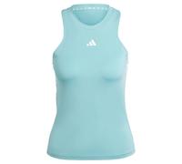 adidas Women's AEROREADY Train Essentials Regular 3-Stripes Tank Top, Mint ton/White, M