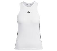 adidas Women's AEROREADY Train Essentials Regular 3-Stripes Tank Top, White/Black, M