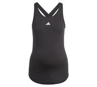 adidas Women's AEROREADY Train Essentials Slim-Fit Tank Top (Maternity), Black/White, L