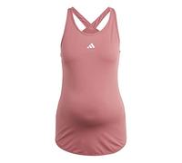 adidas Women's AEROREADY Train Essentials Slim-Fit Tank Top (Maternity), Pink Strata/White, XS