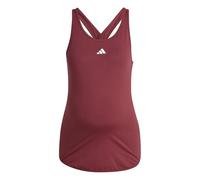 adidas Women's AEROREADY Train Essentials Slim-Fit Tank Top (Maternity), shadow red/white, M