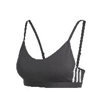 Adidas Womens All Me 3-Stripes Bra Colour: Black, Size: Large