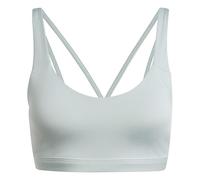 Adidas All Me Essentials Medium Impact Sports Bra Blue M Woman