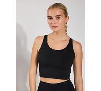 adidas Women All Me Medium Support Long Line Bra Tank Top Black