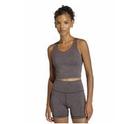 Adidas All Me Tank Medium Impact Sports Bra Grey M Woman