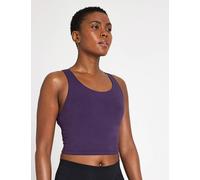 adidas Women's All Me Medium Support Sports Bra Tank Top - Aurora Plum - XS - Purple