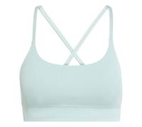 Adidas All Me Rib Long Line Low Impact Sports Bra Grey XS Women