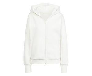 adidas Women's ALL SZN FLEECE FULL-ZIP HOODIE, off white, M