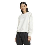 adidas Women's ALL SZN Fleece Loose Sweatshirt - Off White - Size: XL