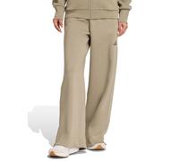 adidas Women's ALL SZN Fleece Loose Wide-Leg Pants - Silver Pebble - Green - Size: Medium