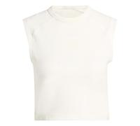 adidas Women's All SZN Rib Tank, Off White, L