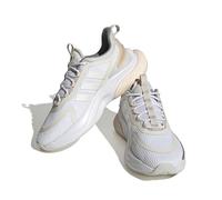 adidas Women's Alphabounce + Sneaker, Ftwr White Zero Met Grey Three, 5.5 UK