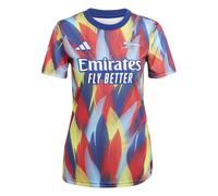 adidas Womens Arsenal Pre Match Shirt 2025 2026 Short Sleeve