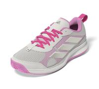 adidas Women's Avaflash Low Tennis Shoes, core White/Silver met./Lucid Pink, 4.5 UK