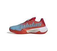 adidas Women's Barricade W Clay Sneakers, Preloved Blue Silver Met Preloved Red, 5.5 UK