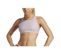 adidas Women's Big Bars Bikini Top, Preloved Fig, S