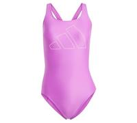 adidas Women's Big Bars Swimsuit, Purple Burst, 38