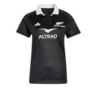 adidas Women's Black Ferns Home Jersey Women Shirt, All Black, L