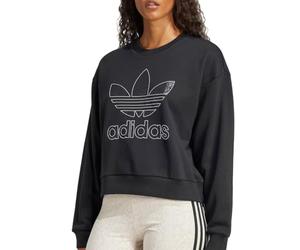 adidas Women's Black Snake Sweatshirt, Black, M