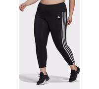 ADIDAS Women's Black & White 3 Stripe 7/8 Leggings 2X UK 24-26 BNWT C1226