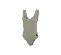 adidas Women's Bodysuit-Sport Active Essentials Cotton 3 Stripes, Silver Pebble_4a0694, L