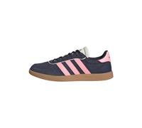 adidas Women's BREAKNET Sleek Sneaker, Shadow Navy/Pink Spark/Off White, 5.5 UK