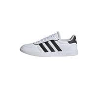 adidas Women's Breaknet Sleek Sneakers, White/Black/Gold Metallic, 5