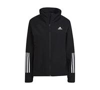 adidas Women's BSC 3-Stripes RAIN.RDY Jacket, Black, L