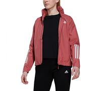 adidas Women's BSC 3-Stripes RAIN.RDY Jacket, Wonder Red, XXS