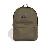 adidas Women's Classic 3 Bar Logo Backpack - Olive Strata/Black - Green