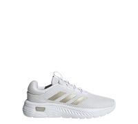 adidas Women's Cloudfoam Comfy Elastic Lace Sneaker, White Champagne Metallic Black, 5 UK