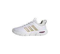 adidas Women's Cloudfoam Flex Elastic Laces Shoes, FTWR White/Cyber met./Crystal White, 7.5 UK