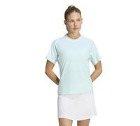 adidas Women's Club 3 Stripe Tennis Climacool Shirt, Halo Mint, M