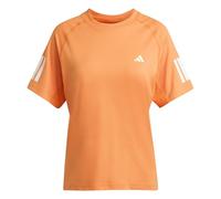 adidas Women's Club 3 Stripe Tennis Climacool T-Shirt, Pure Orange, S