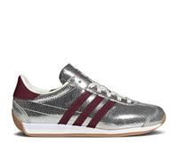 adidas Women's Country OG Casual Sneakers, Silver Metallic/Maroon/Off White, 3.5 UK