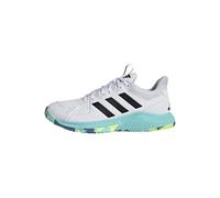 adidas Women's Court Flight Shoes, FTWR White/core Black/Flash Aqua, 12 UK