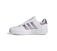 adidas Women's Court Platform Shoes, Cloud White/Matt Purple Met/Purple, 6.5 UK