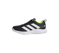 ADIDAS Women's Court Team Bounce 2.0 Shoes Non Football, Core Black/Cloud White/Flash Aqua, 3 UK