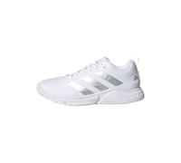 adidas Womens Court Team Bounce 2.0, White/Silver Metallic/Grey, 4 UK