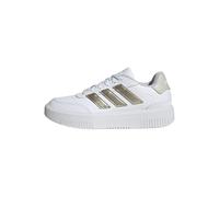 adidas Women's COURTBLOCK Shoes, FTWR White/Cyber met./Orbit Grey, 4 UK