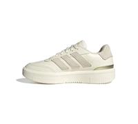 adidas Women's COURTBLOCK Shoes, White/Alumina/Gold met, 8 UK