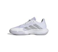 adidas Women's CourtJam Control Tennis Shoes, Cloud White/Silver/Cloud White, 4 UK