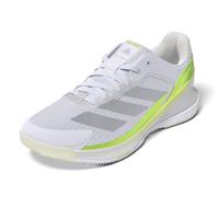 adidas Women's Courtquick W Padel, Cloud White/Silver Metallic/Lucid Lemon, 4.5 UK