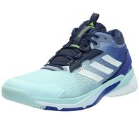 adidas Women's Crazyflight 5 Mid Top Indoor Sneaker, Semi Flash Aqua/Zero Metallic/Lucid Blue, 7.5 UK